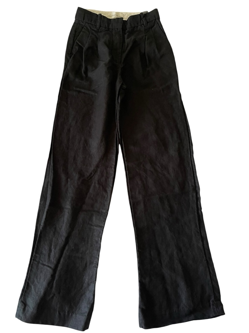 Aritzia Wilfred The Effortless Pant Black Linen Lyocell Wide Leg Women’s 2